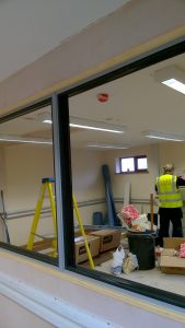 Glazed windows made on site
