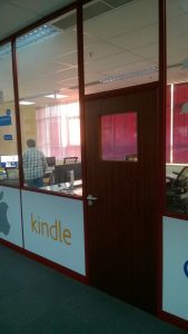 Paramount half glazed partition at Express and Star office in Wolverhampton